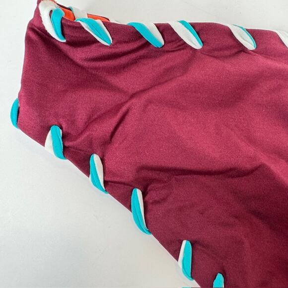 Becca Reversible Small Camille Hipster Bikini Bottom Cabernet - Picture 9 of 14